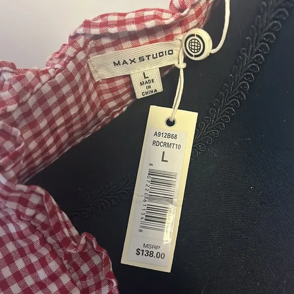 Max Studio Gingham Long Dress - Picture 5 of 6